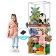 thumbnail image 1 of Stuffed Animal Zoo Storage Pre-Assemble PVC Toy Storage Organizer with Elastic Band and Net, Stuffed Animal Holder Space Saver for Playroom Bedroom Nursery, White, 1 of 9