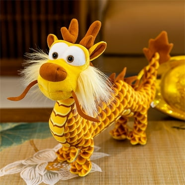 Stuffed Animals Clearance! Kabnic 2024 Dragon Plush Doll 40CM Chinese Dragon Plushies Stuffed Printed Dragon Plushies Stuffed Doll Pillow Festival Party