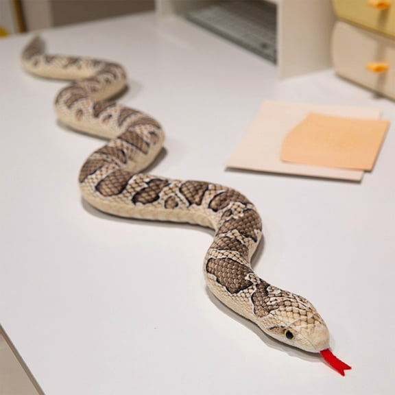 Stuffed Animals Clearance! Kabnic 59 in Snake Toy Plush Toy for Kids Zoologist Halloween Costume Lifelike Stuffed Snake Soft Toy for Kids Birthday Gift