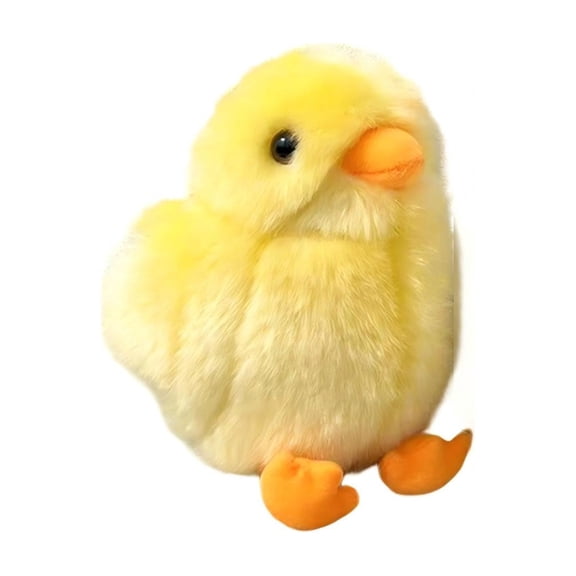 Stuffed Animals, Cute Soft Fluffy 4.72" Simulated Chicken Plushie Toys, Lifelike Cartoon Animal Doll, Perfect Birthday Valentines Day Gifts for Kids Children Girls Boys