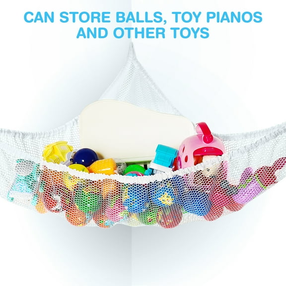 Stuffed Animals Net or Hammock, Stuff Animal Storage Corner Hanging Net Holder