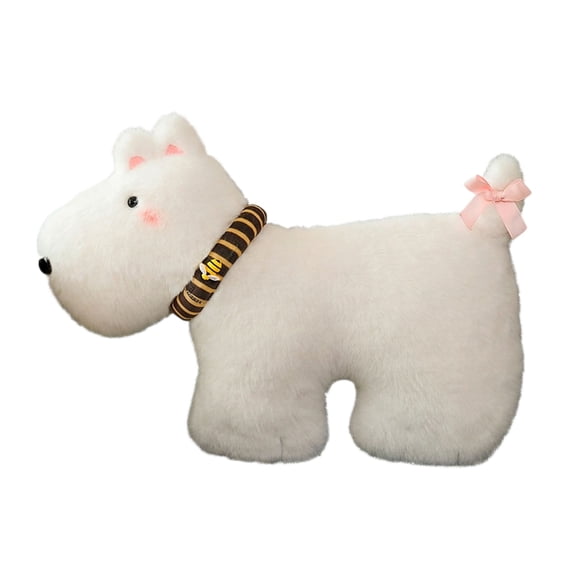Stuffed Animals Plush Toys for Kids – Cute Soft Puppy Plushie Dog Toy with Collar, Perfect Birthday or Holiday Gift for Children 3+ Years, 20cm Comforting Companion Stuffed Animal White