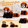 thumbnail image 1 of Stuffed Animals, Red Panda Stuffed Animal, Plush, Striped Tail Plush, 8 Inch 1Pc Cuddly Soft Red Panda Figure, Perfect for Casual Play and Shelf Display, 1 of 9