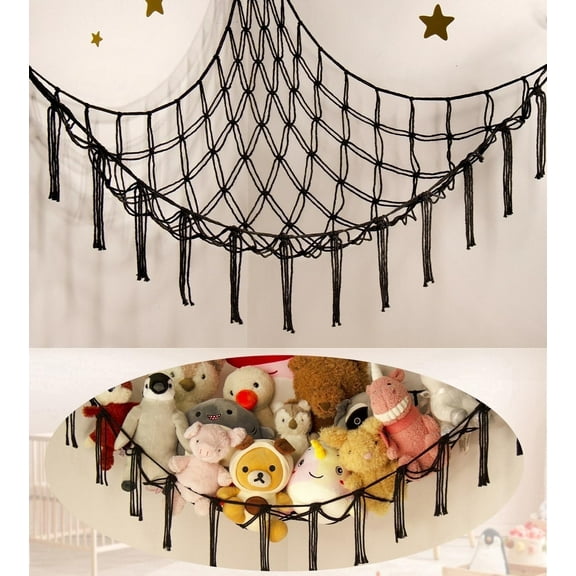 Stuffed Animals Storage Hammock Net Corner Large Adult Toy Hammock Hanging Organizers Storage Home Living Boys Room Decor Cute Funny Stuff Gifts Decorations1