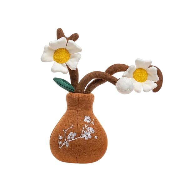 Stuffed Animas Adorable Flower Plush Toy Cuddly Comforting Huggable Relaxation Gift for Home Decor Bedroom Accessory (plum scorch virus )