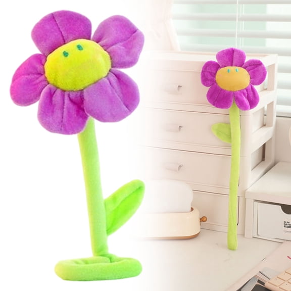 Stuffed Artifical Flower Plush Sunflower Bouquet With Bendable Stuffed Flower Home Decoration For Wedding Birthday(1PC)