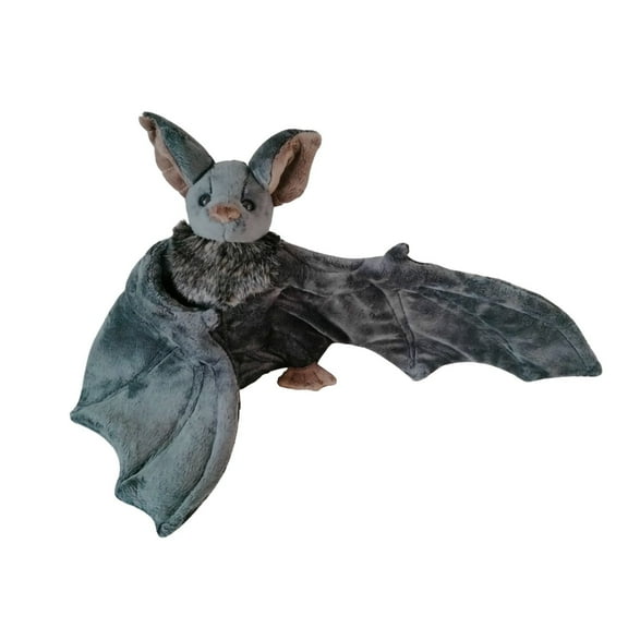 Stuffed Bat Plush Toy Furry Animal Doll Halloween Gift Soft Cuddly Winged Figure Children Play Companion Decorative Accent