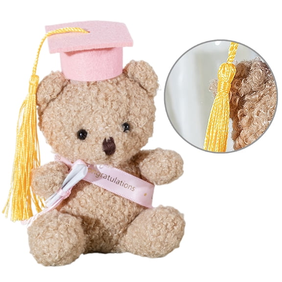 Stuffed Bear Toy Gift Graduation Gift Bachelors Hat Cartoon Bear Toy Bachelors Gift Plush Toy Souvenir