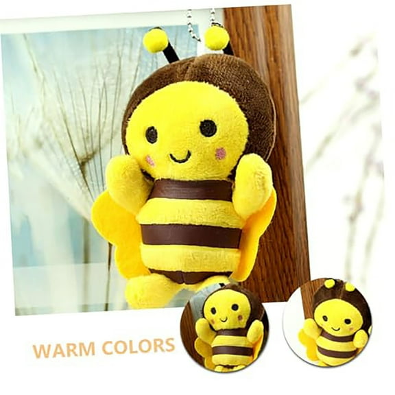 Stuffed Bees Plush Toys,Soft Small Bee Animal Toys,Stuffed Animal Honeybee Plush,Realistic Cartoon Toys,Adorable Doll for Birthday Party Favors(1Pcs)