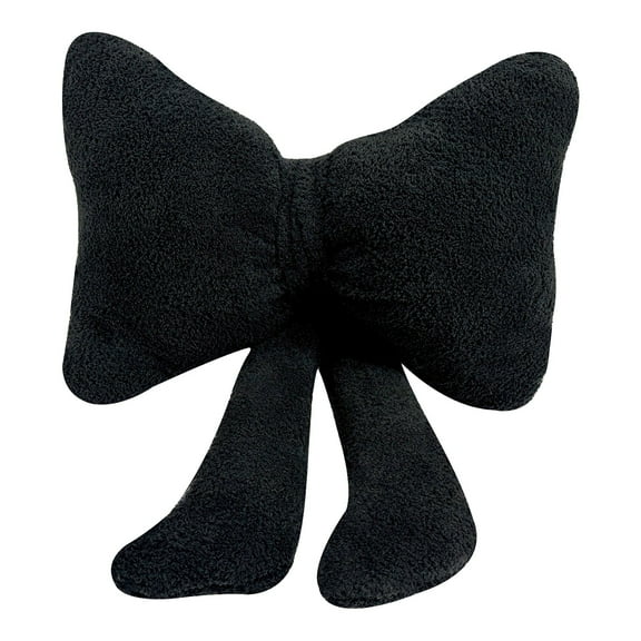 Stuffed Bow Christmas Decorations Soft Furry Bow Throw Pillows Cute Bowknot Pillow Home