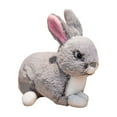 thumbnail image 1 of Stuffed Bunny Doll Plush Toy, Soft Polyester Rabbit with Long Ears, Easter Stuffed Animal for Kids, Festive Home and Holiday Decoration, 1 of 5