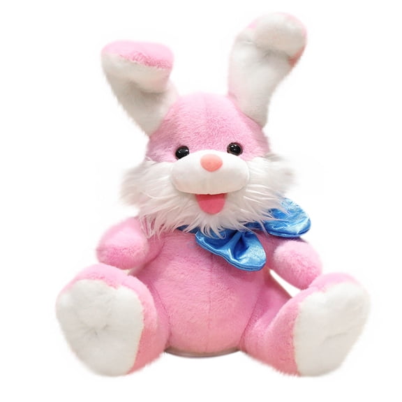 Stuffed Bunny,Easter Interactive Toy,Soft Singing Waving Bunny with Floppy Ears for Teen Youngster Teen Easter Birthday Gift Home Play Use