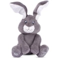 thumbnail image 1 of Dimple Milo Stuffed Bunny Toy – Interactive Grey Baby Bunny with Peek-a-Boo & Singing Songs, Soft Plush Gift for Infants, Babies & Toddlers, Boys and Girls, Ages 0+, 1 of 12