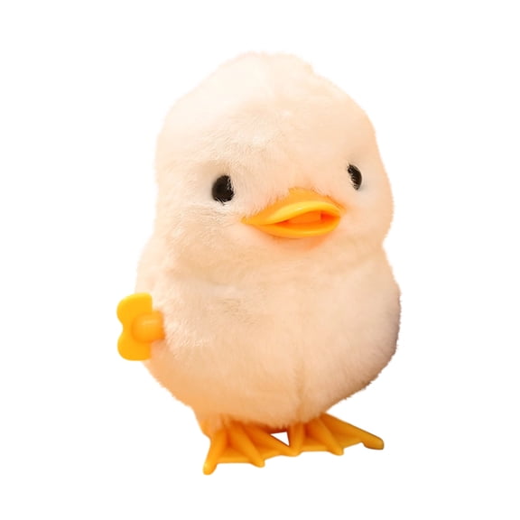 Stuffed Chicken Plush Toys, Valentines Stuffed Animal For, 4 In, Soft Fluffy Texture, Valentines Toys, Light Cream, 1 Pc