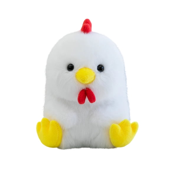Stuffed Chicken, Soft Small Plush Figure toys with Huggable design, Ideal As Kids Birthday decorations, toddler Bedroom decor, and Shelf decor for Bathroom, Kitchen, and Boho