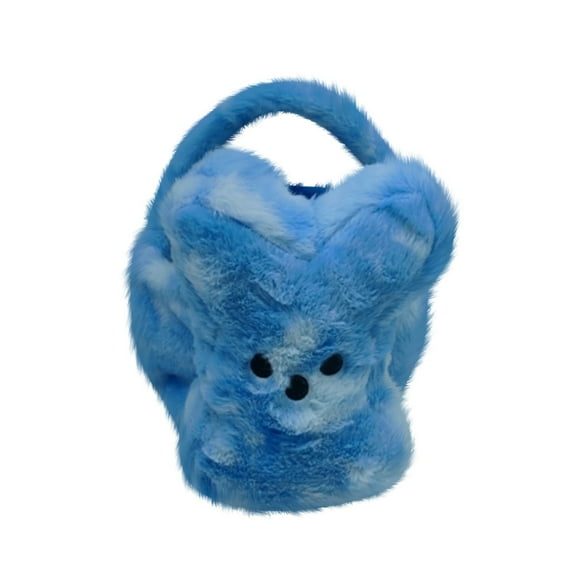 Stuffed Easter Bunny Basket, 12In Easter Basket Candy Stuffers Cute Tie-Dyed Plush Ornaments Holiday Decoration Bunny Plush Style A, Easter Baskets for Girls