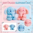thumbnail image 1 of Stuffed Elephant Plush, Elephant Stuffed Animal, 8 In, Soft Stuffed Animal, Blue Stuffed Animal, Student Elephant Toy, Floppy Stuffed Animal, Animal Ears, Elephant Ears, Light, 1 of 7