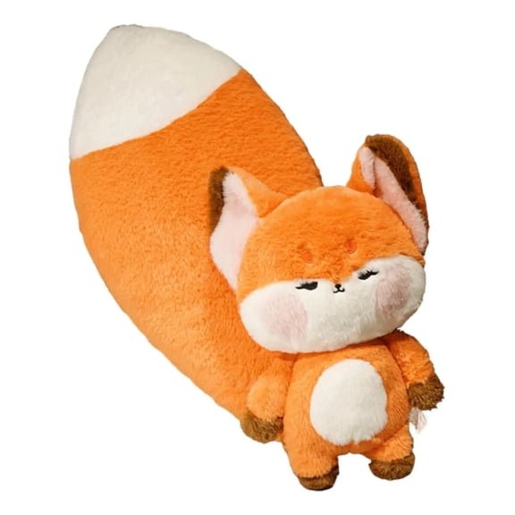 Stuffed Foxes, Dolls, Big Orange Tail