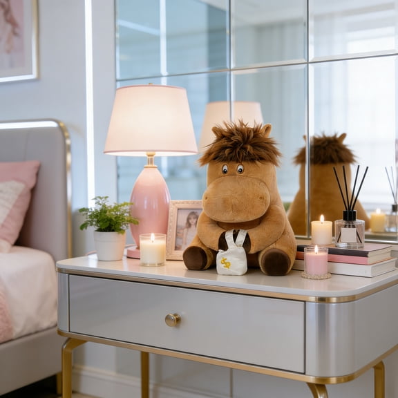 Stuffed Horse Plush Toy Sitting Style 28Cm, Gift For Teens And S, Soft Plush Animal Doll, Decorative Stuffed Toy