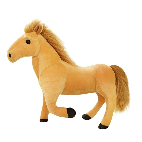 Stuffed Horse Toy 12 Inch Horse Plush Stuffed Horse Animals Cute Plush Horse Assorted White Stuffed Horse Toy Brown Plush Animals Gifts Party Favors Supplies Decoration