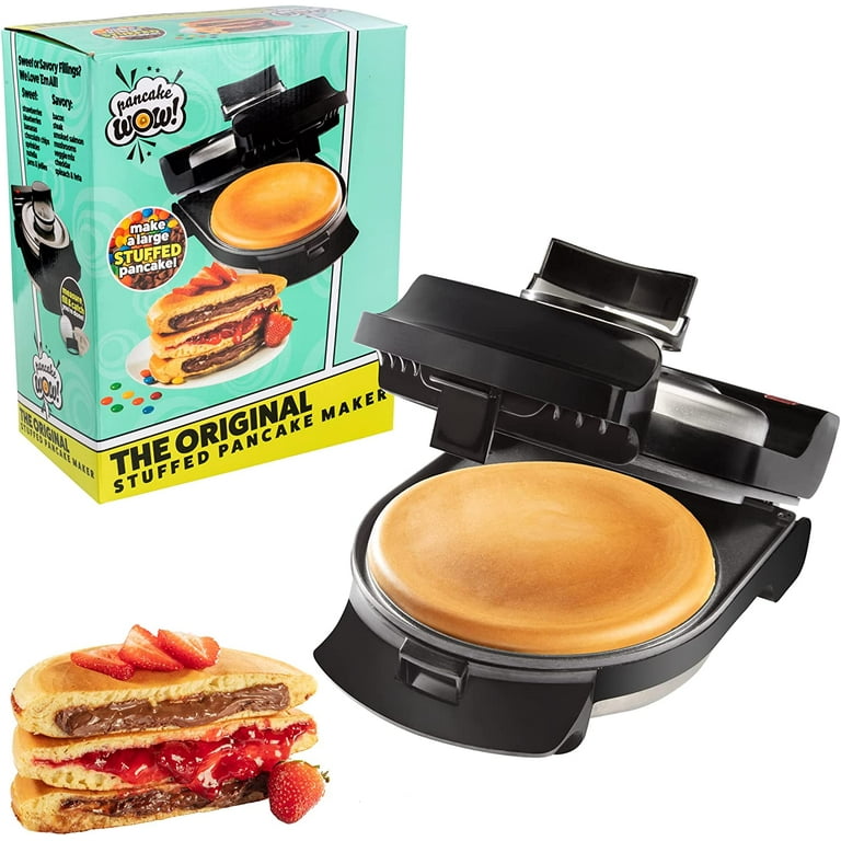 Professional electric pancake maker with non-stick baking surface