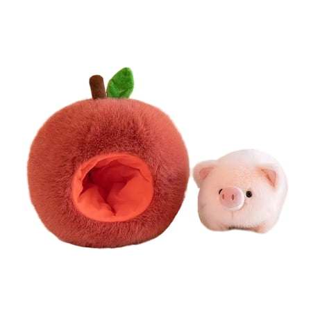 Stuffed Piggy Toy Cartoon Piggy Figure Soft Toy Room Emotion Appease for Toddler Girls Office Ornaments