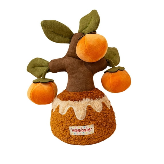 Stuffed Potted Plants Plush Doll, Orange Tree Plush Toy, Plush Plants Plush Toy, Stuffed Potted Plants, Suitable for Study Decor, Thoughtful Birthday Gifts and Christmas Gifts for Boys and Girls
