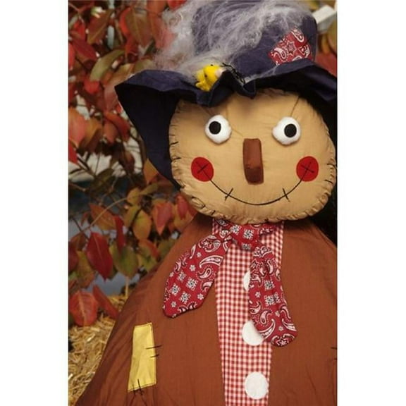 Stuffed Scarecrow On Display At Halloween Washington Poster Print by John & Lisa Merrill - 24 x 35