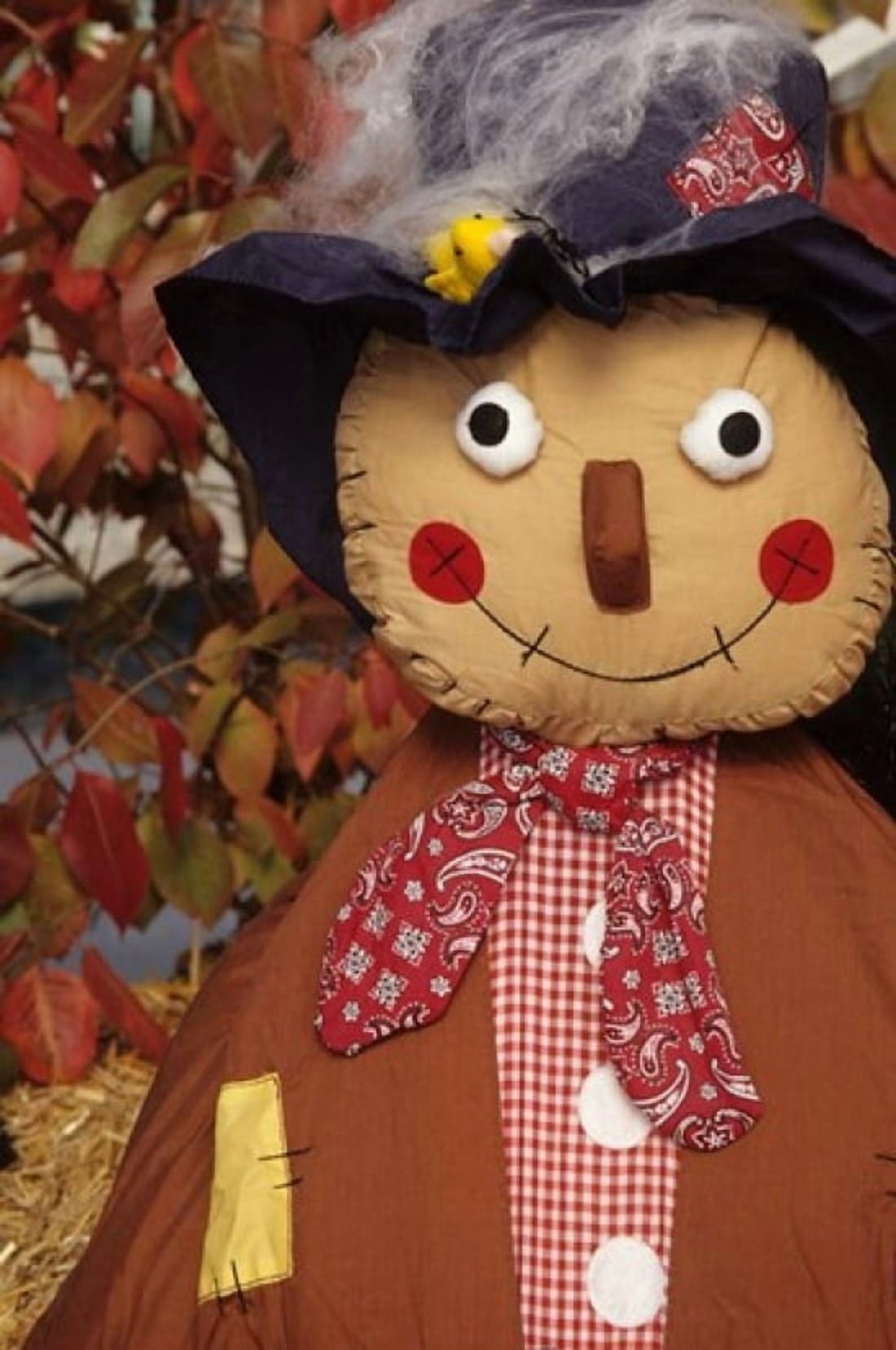 Stuffed Scarecrow on Display at Halloween Washington Canvas Art - John & Lisa Merrill DanitaDelimont (24 x 35)
