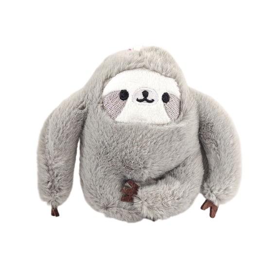 Stuffed Sloth Plush Toy 10Cm High, Lifelike Design With Soft Fur, Handmade From Real Cotton For Safe Play, Perfect For Kids Gift And Home Decoration