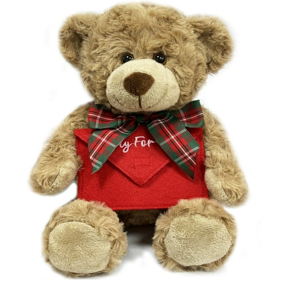 Stuffed Teddy Bear Dolls with Envelope Cute Animal Plush Toy for Girlfriend Mom Anniversary Valentines Birthdays Gifts 12''
