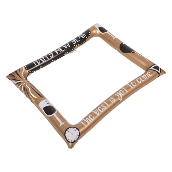 WRISTBIQUE props for photobooth Inflatable Photo Frame Golden 1Pack