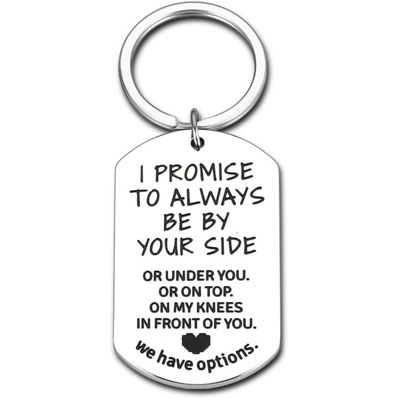 Stuffers for Husband Him Men Thoughtful Anniversary Steel Keychain for Boyfriend Birthday Gift Idea Romantic Gifts for Him Meaningful Gifts for Boyfriend Drive Safe Keychain