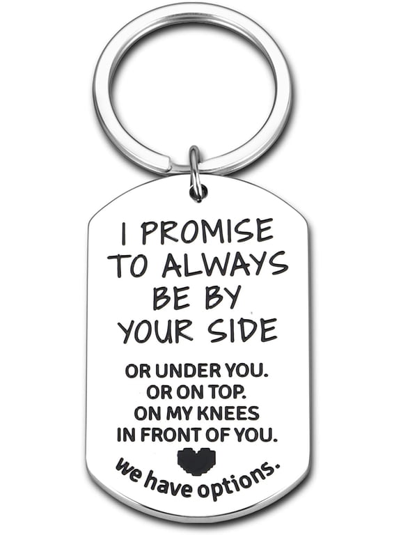 Stuffers for Husband Him Men Thoughtful Anniversary Steel Keychain for Boyfriend Birthday Gift Idea Romantic Gifts for Him Meaningful Gifts for Boyfriend Drive Safe Keychain