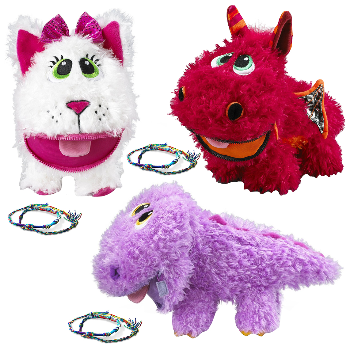 Stuffies (3 Pack) Baby Stuffed Animals Plush Toys Cat Dragon and Dinosaur - image 1 of 9