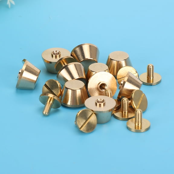 Stuffing Material Flat Stud Flat Stud Rivet 10Pcs for Purse Handbag Luggage Leather DIY Craft, Feet Nailhead Flat Stud, Handbag Flat Stud, Purse Feet Nailhead, Bag Accessories Bag Hardware