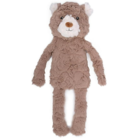 Stuffless Dog Toy, Plush Puppy Squeaky Toy with Bear Design for Foraging Snuggling Fetch Retrieve, No Stuffing Crinkle Snuffle Puzzle Chew Toy for Small Medium and Large Dogs