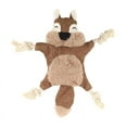 thumbnail image 1 of Stuffless Dog for , Crinkle Squeaky Dog Chew Squirrel Plush Dog Toy with Rope Knots for Small, 1 of 8