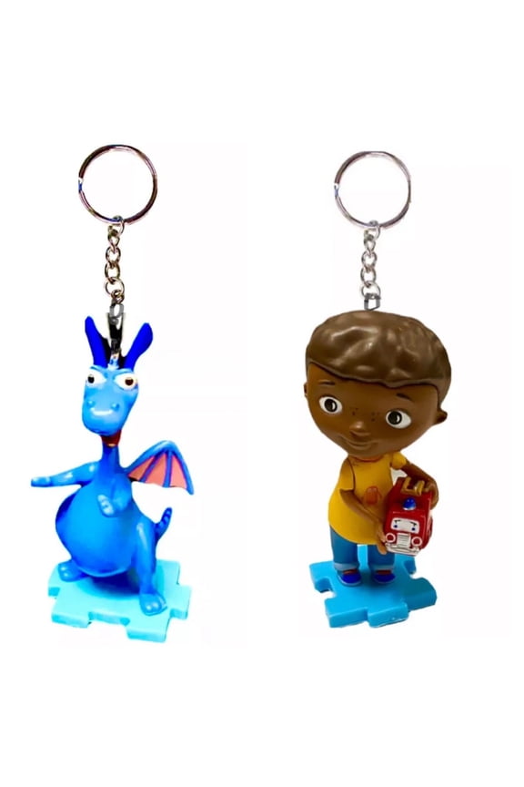 Stuffy Dragon & Donny PVC Key Ring Keychain Figure Figurine Ornament Charm Doc