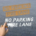 Stuffygreenus 4" Fire Lane No Parking Stencils, Reusable Curbs/Asphalt
