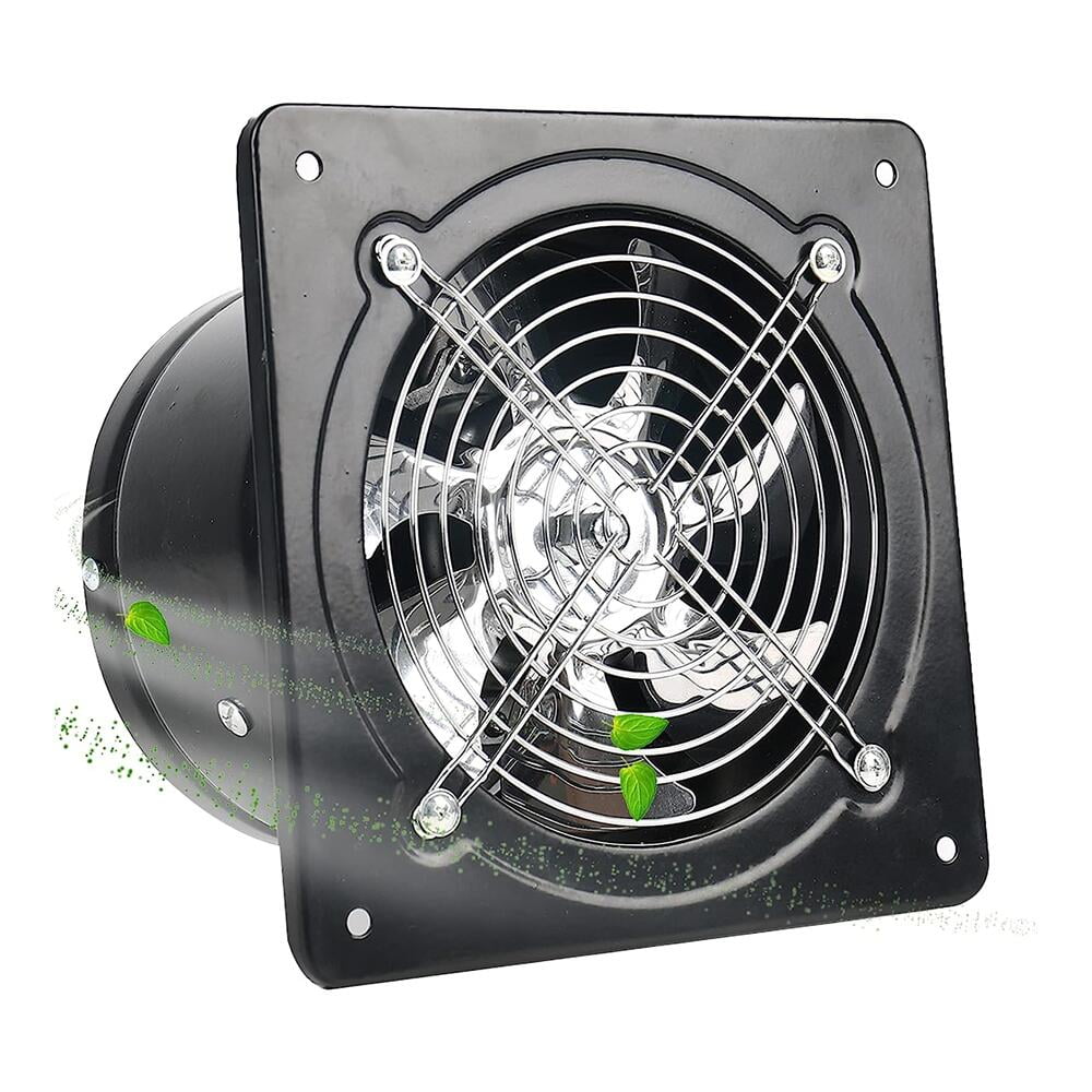 Stuffygreenus 6" Duct 650m³/h 40W 110V Metal Exhaust Ventilation Fan 50db, 2800rpm - Black