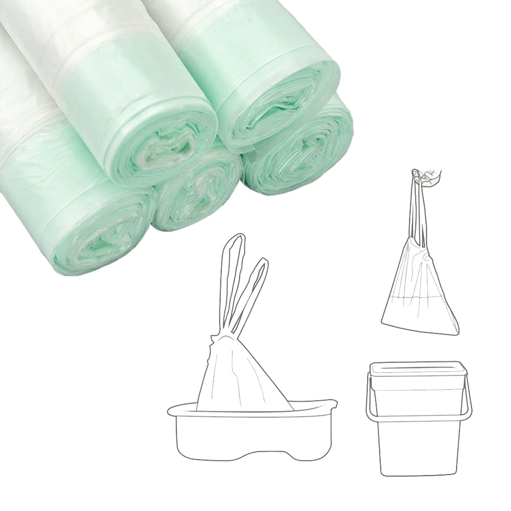 Stuffygreenus Disposable Commode Liners - 100 Pack Universal Fit for Bedside Portable Camping Toilets Ideal for Kids, Toddlers, Pets, and Travel, Disposable Potty Liners for Easy