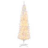 Stufurhome 5' Tall PreLit Slim Noble Fir Artificial Christmas Tree