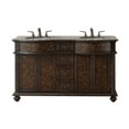 thumbnail image 1 of Stufurhome 60 inch Amelia Double Sink Vanity with Baltic Brown Granite Top, 1 of 14