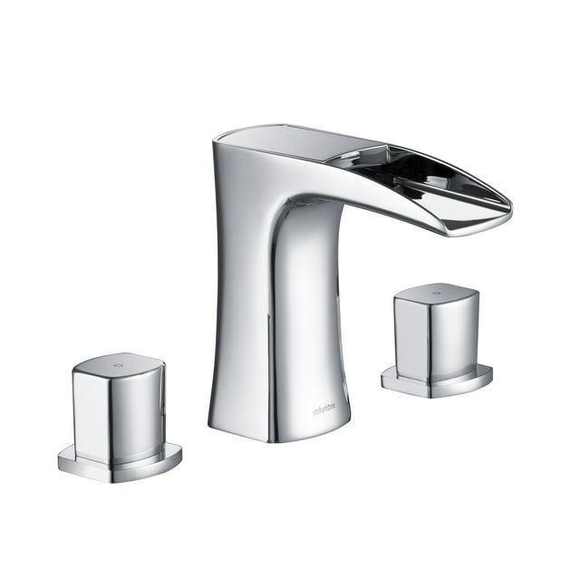 Stufurhome Cascade Bathroom Sink Faucet Set in Chrome
