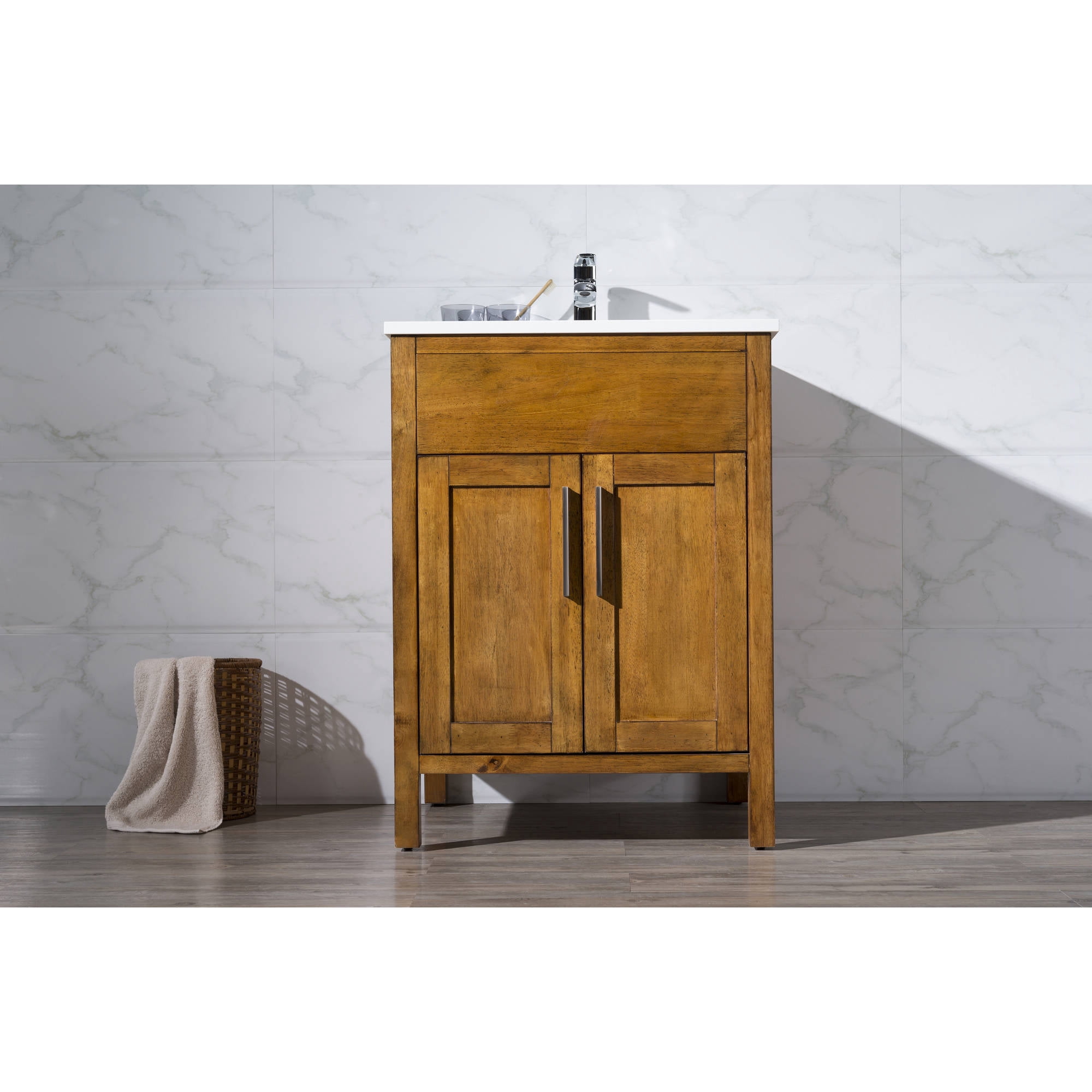 Stufurhome Evangeline 25 Inch Single Sink Bathroom Vanity - Walmart.com