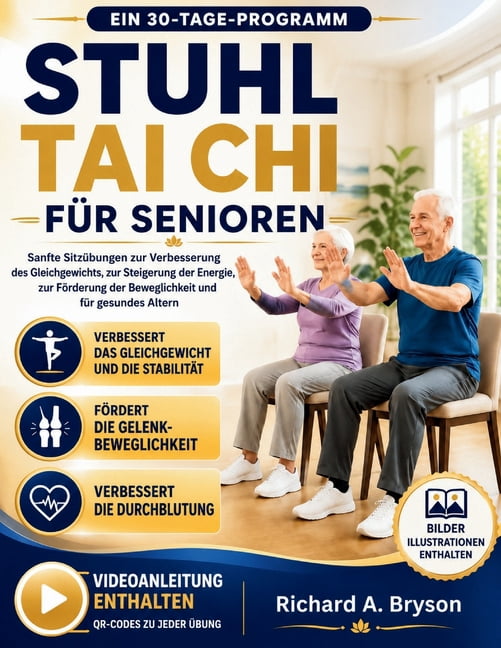 Stuhl Tai CHI FÃ¼r Senioren: Sanfte SitzÃ¼bungen zur Verbesserung des Gleichgewichts, zur Steigerung der Energie, zur FÃ¶rd, (Paperback)