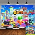 thumbnail image 1 of Stumble Guys Backdrop Banner Party Supplies Poster Movie Theme Background for Photography Kids Birthday Decorations, 1 of 1
