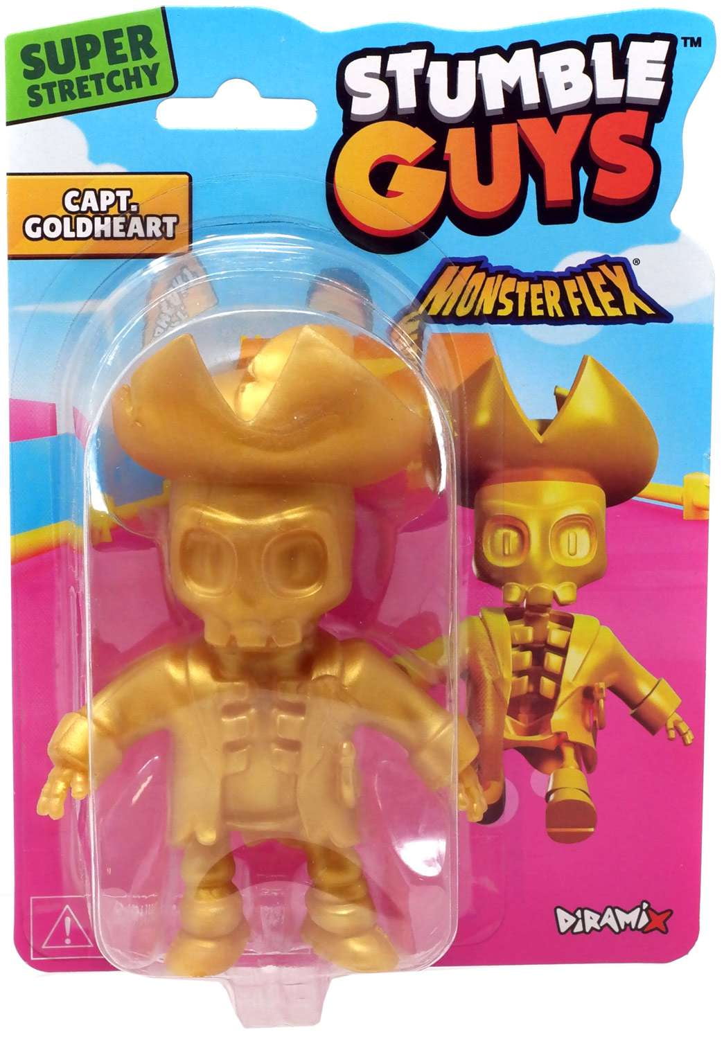 Stumble Guys Monster Flex Capt. Goldheart Action Figure - Walmart.com