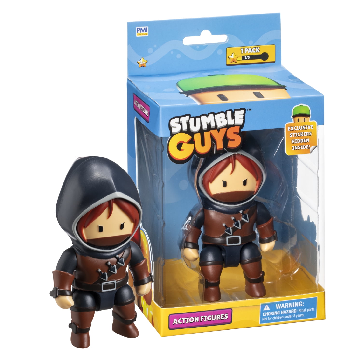 Stumble Guys Season 2 Articulated Action Figures 1-pack Window Box, 4 Characters to Collect